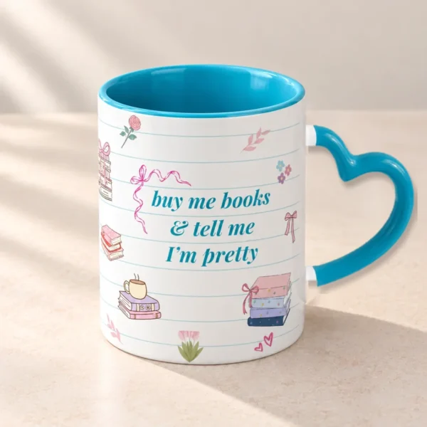 Cyan blue with heart handle