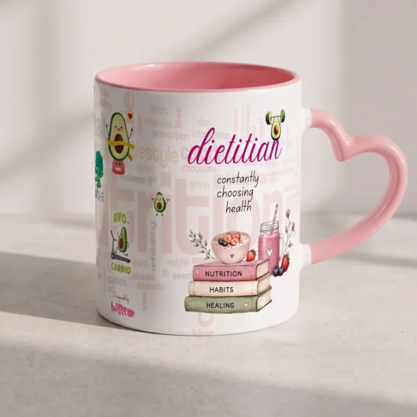 Rose pink with heart handle