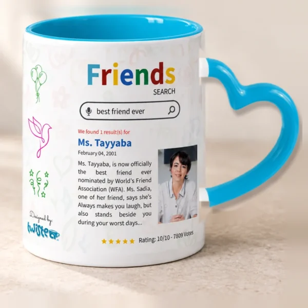 Cyan blue with heart handle