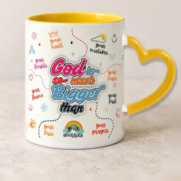 Yellow with heart handle